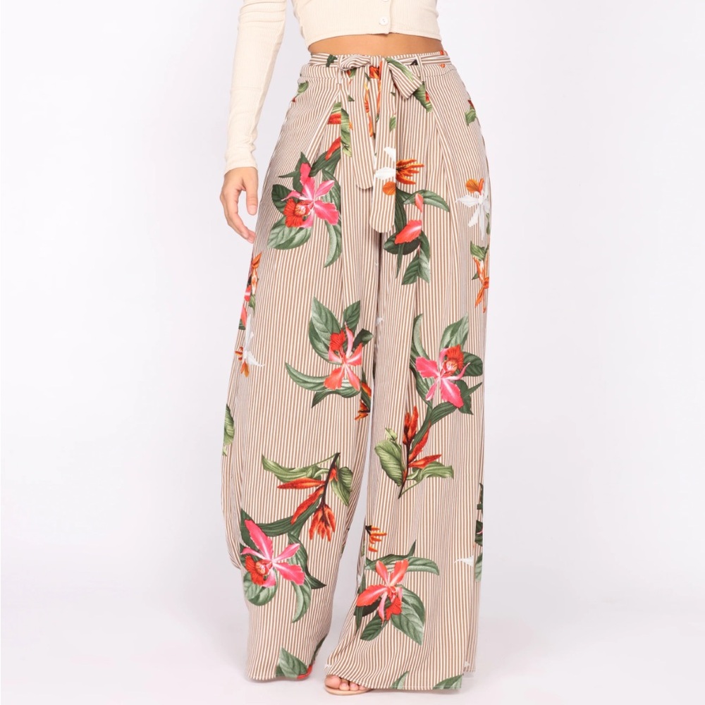Fashion Nova Thailand Floral Woven Pants